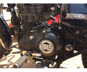 Royal enfield new logo for RE thunderbird engine 